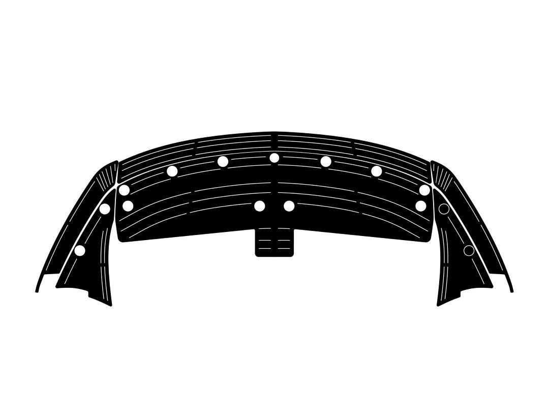 Ford GT 2nd Gen. (2017-2022) Front Bumper Skid Plate by AUTOMODS