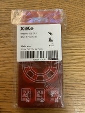 Xike Skateboard Bearings 8 Model 608-2RS Size 8 x OD 22 x 7 mm RED Sealed NEW