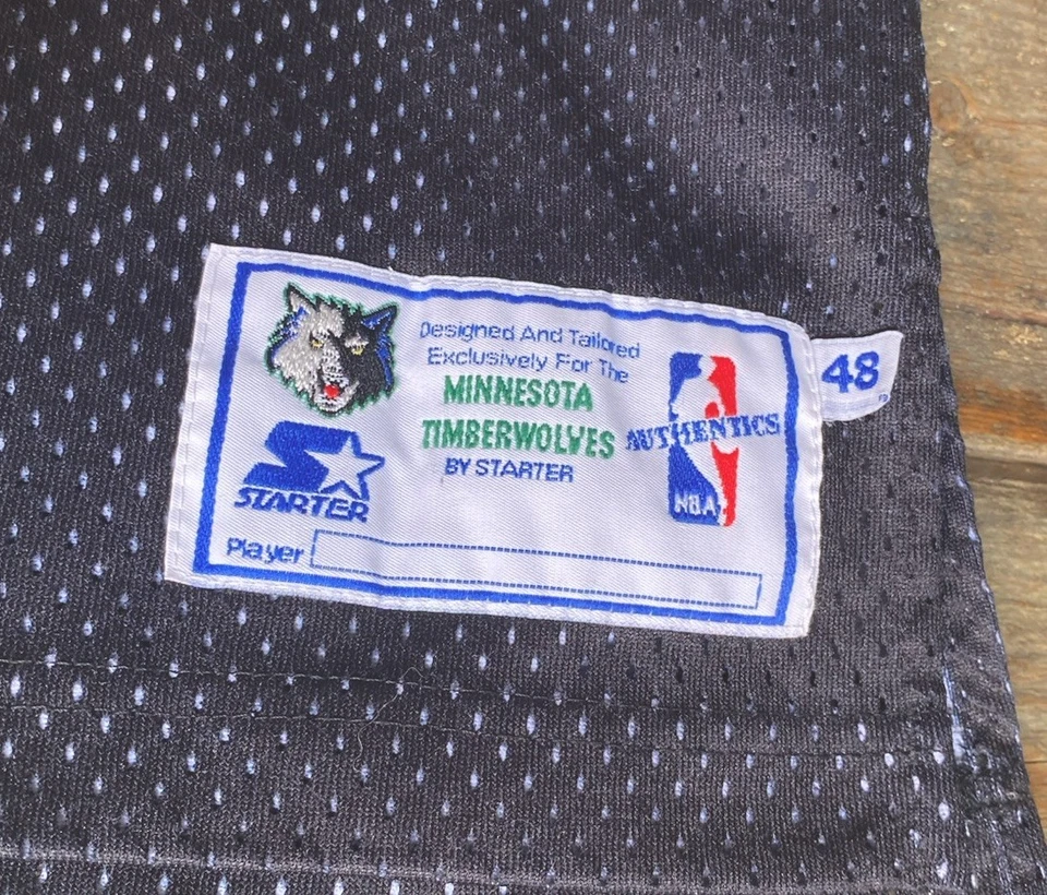 CAMISETA DE COLECCIÓN RARA AUTÉNTICA STARTER MINNESOTA TIMBERWOLVES #21 GRANATE TALLA 48 Foto 4 de 4