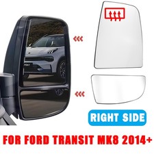 Upper & Lower Mirror Glass Heated For Ford Transit MK8 2014+ RIGHT Driver Side