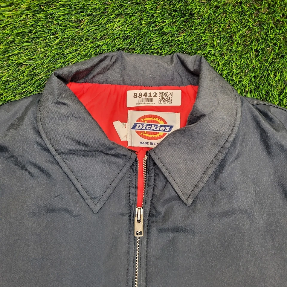 Vintage 80s DICKIES Jacket XL 27x33 Baggy Made in USA - Image 2 of 4