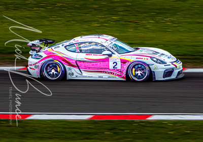 PORSCHE Sprint Challenge #2 Gracie Mitchell  Donington April 26 A3 Print
