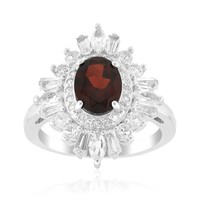 Sambischer Granat Sterling Silber Ring