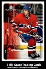 1998-99 Upper Deck MVP Brett Clark #105 Montreal Canadiens Rookie NHL Hockey 