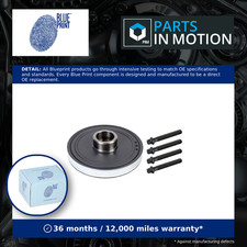 Crankshaft Pulley fits TOYOTA AURIS WWE185 1.6D 15 to 18 1WW Belt Blue Print New