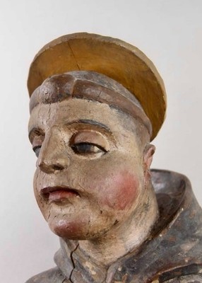 Santos ,MEASURING OVER THREE TALL, Beautifully Hand Carved Santos, Christian Art
