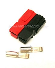 Anderson Powerpole Connector, 15 Amp, Red  Black BONDED Housings, 10 Pack