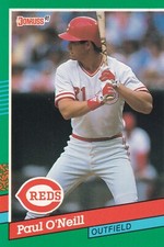 1991 Donruss #583 Paul O’Neil MLB Cincinnati Reds + (Yes 3 Free Mystery Cards)