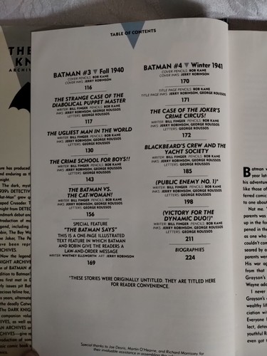 DC Archives The Dark Knight Vol. 1 Batman #1-4 HC 1992 primera impresión vintage - Imagen 7 de 13