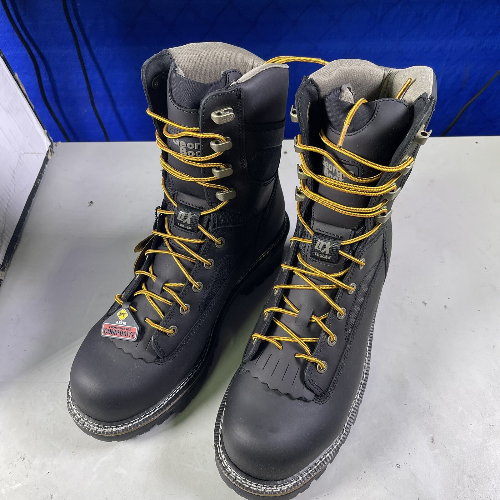 BOTAS DE TRABAJO GEORGIA LTX LOGGER PUNTERA COMPUESTA IMPERMEABLES GB00619 - TODAS LAS TALLAS - NUEVAS