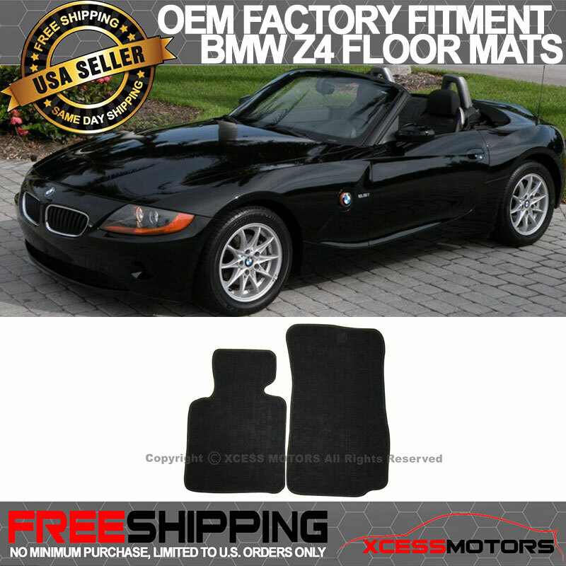 0308 Z4 2Door Factory Fitment Floor Mats Carpet Nylon Black 2PCS FOR (BMW) eBay