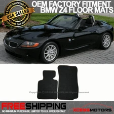 03-08 Z4 2-Door Factory Fitment Floor Mats Carpet Nylon Black 2PCS FOR: (BMW)