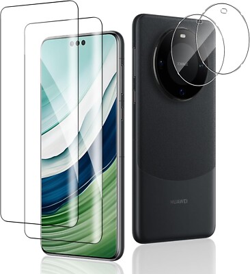 2X 3D Schutzglas ( Display + Kamera ) für Huawei Mate 60 Pro Hartglas Full 9H