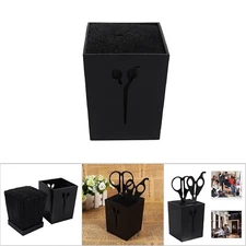 Scissors Holder Hair Stylist Barber Salon Combs Shears Organizer Holder Black