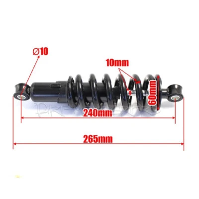 240mm Rear Shock Absorber Suspension Spring 70 110 125cc Dirt Pit Trail Bike ATV - image 1 of 4
