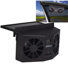 Car Air Vent Cool Fan Solar Powered Auto Cooler Ventilation System Exhaust Fan
