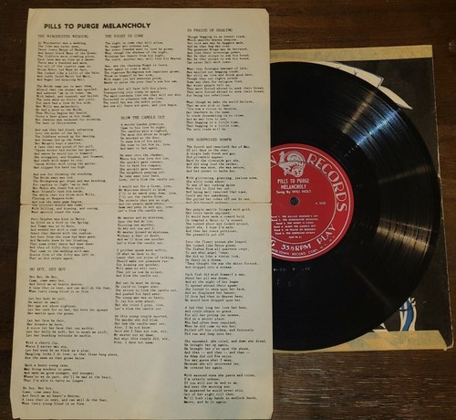 Pills to Purge Melancholy sung by Will Holt 33 1/2 Folk - Picture 3 of 4
