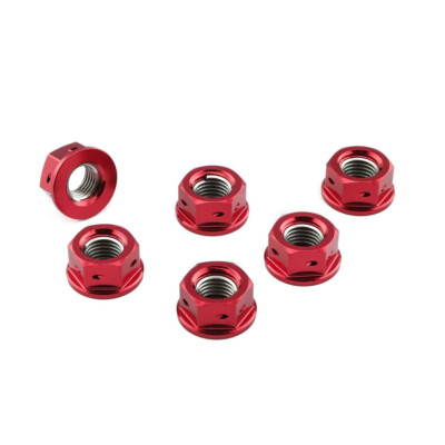 Rear Sprocket Nuts Red Probolt for Yamaha XVS 125 Drag Star 2000-2003
