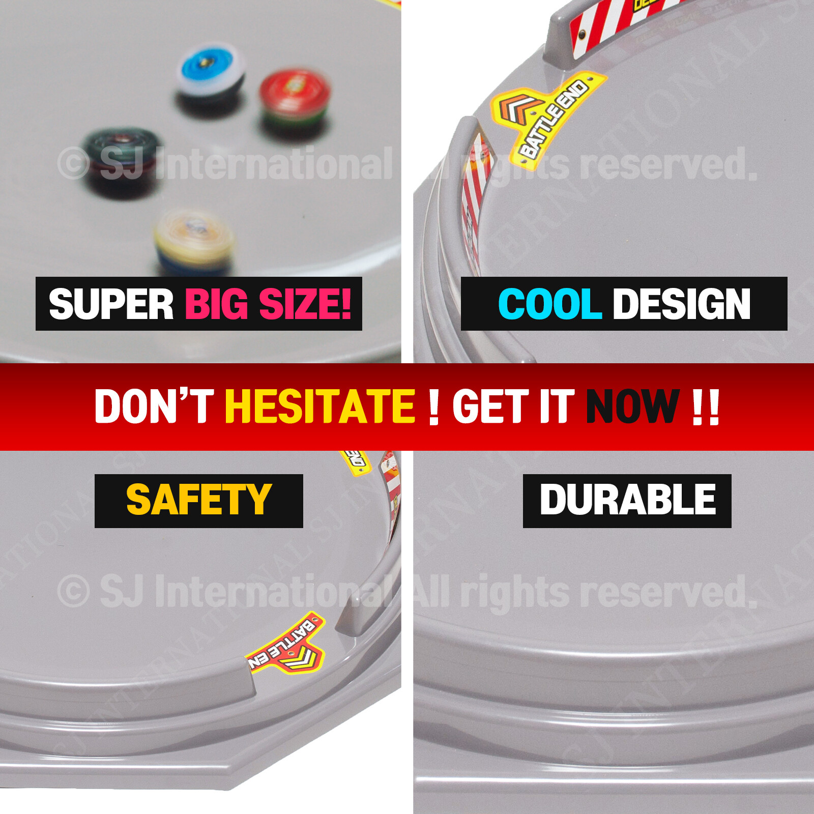 Toymeca Decagon Battling Tops Stadium Large Size 25" for Bey Burst