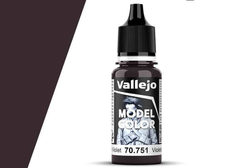 Vallejo 18ml 751 Model Color - Black Violet (054)