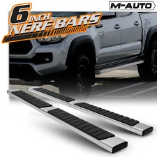 Chrome 6"Side Step Running Board Nerf Bar for 2005-2022 Toyota Tacoma Double Cab