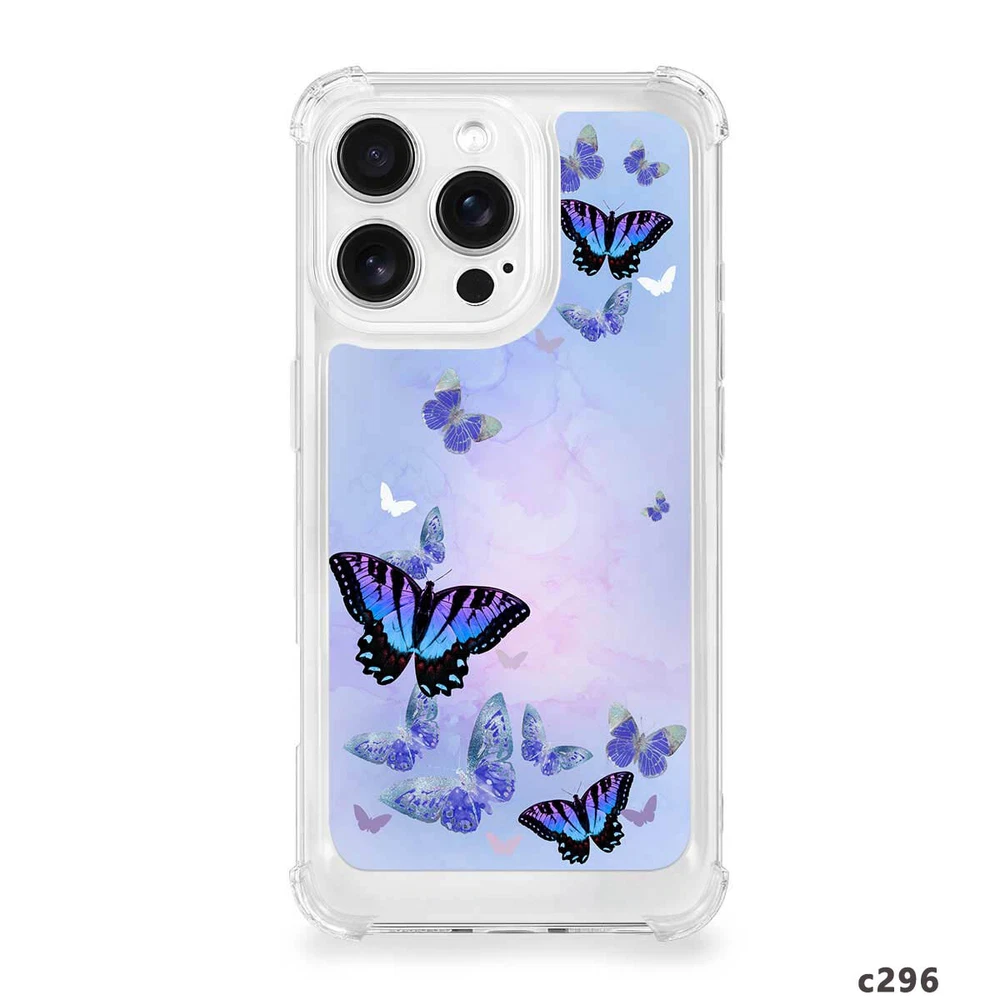 iPhone 14 Pro Max 15 16 Plus Samsung A56 A16 Butterfly TPU Case