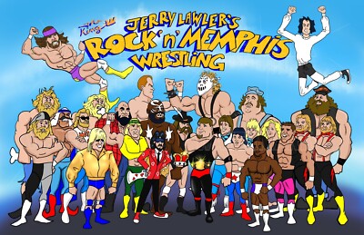 New Jerry 'The King' Lawler Rock 'N Wrestling 11 X 17 Poster eBay
