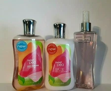 Bath Body Works Sweet Pea Fragrance Mist Lotion & Shower Gel / Wash Set ~ New 