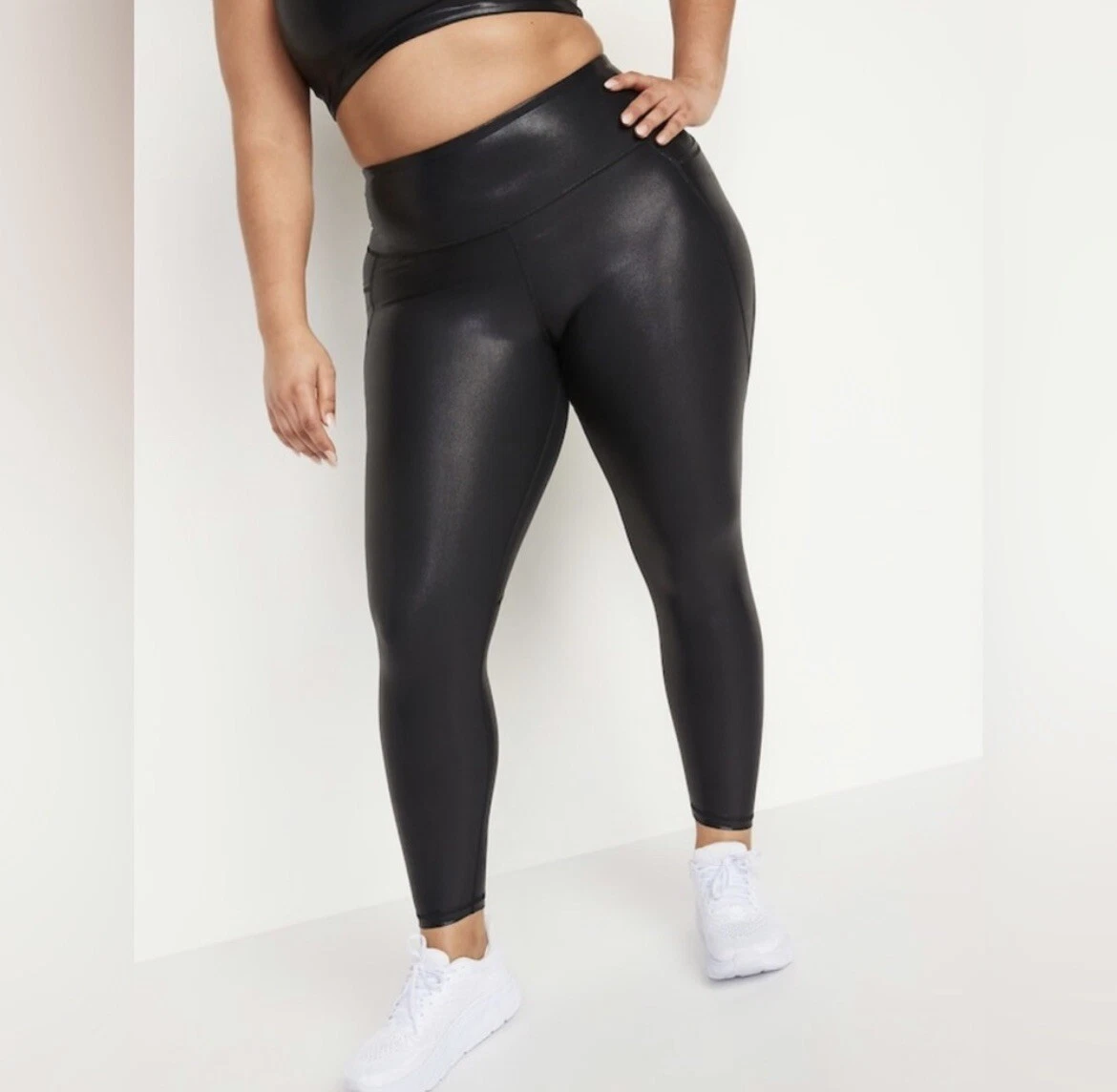 7/8 High Waisted Sculpting Active Leggings - Navy