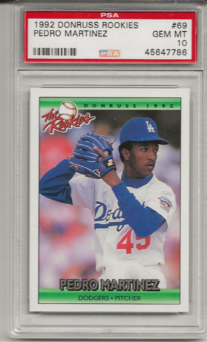 1992 DONRUSS ROOKIES #69 PEDRO MARTINEZ, PSA 10 GEM MINT, HOF
