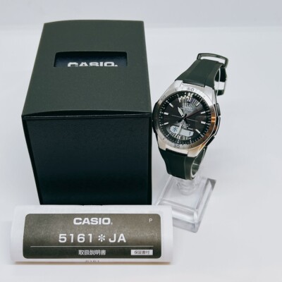 Casio WVA-M640-1AJF Wave Ceptor Radio Solar Watch Men Black Digi