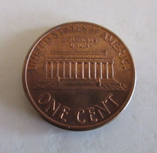 1993 United States One Cent Coin - Lincoln Memorial - No Mint Mark - Circulated
