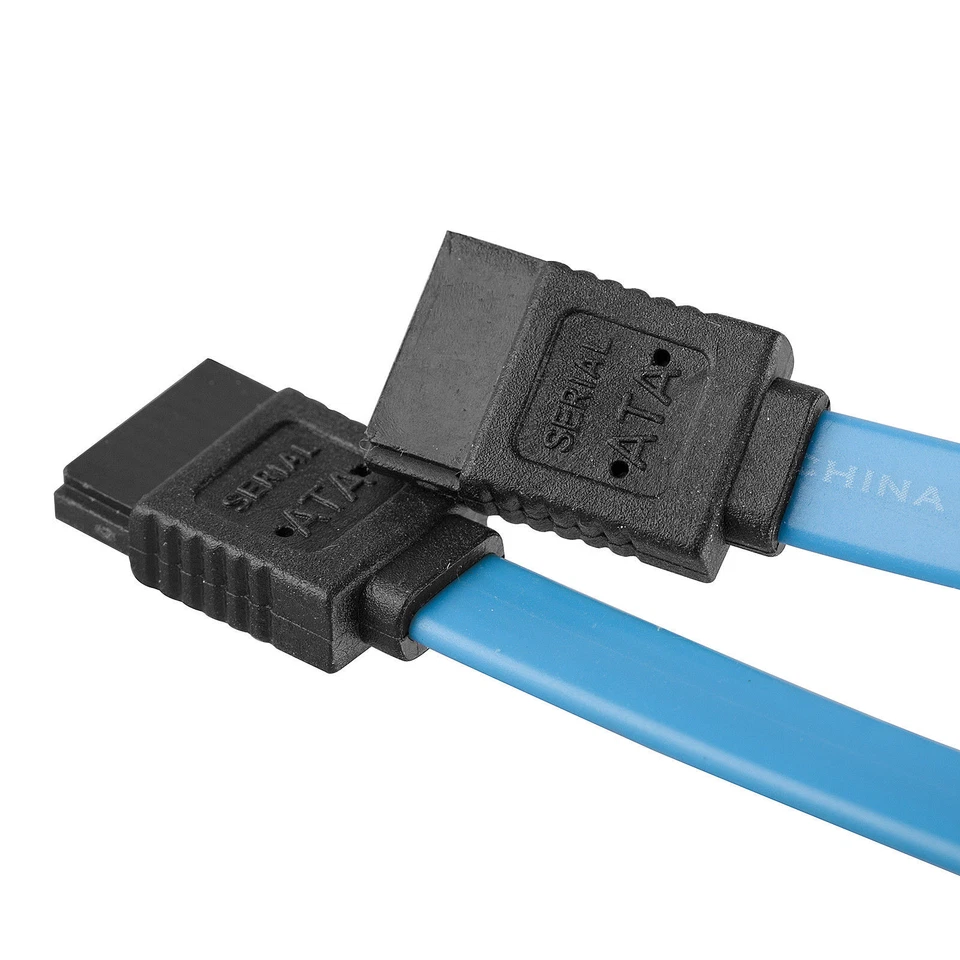 SATA III Data Cable Locking Latch Wire HDD IDE Molex 4pin Splitter Power Cord - Image 4 of 4