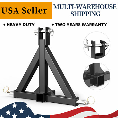 2'' Receiver Trailer Hitch Kubota Category 1 Tractor Tow Drawbar Adapter