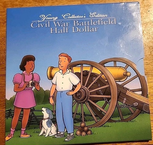 1995 Civil War Battlefield Half Dollar Young Collector's Set Free Shipping