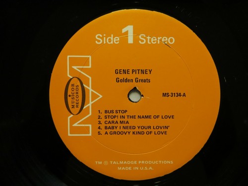 Gene Pitney - Golden Greats - 1967 - Musicor MS3134 Vinyl Record EX/VG+!!! - Picture 5 of 7