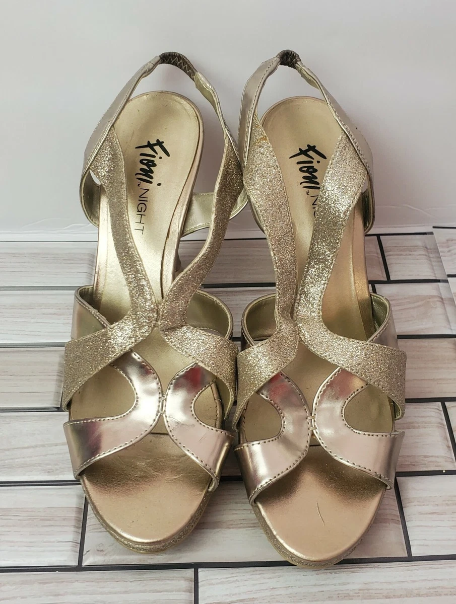 Fioni gold heels discount