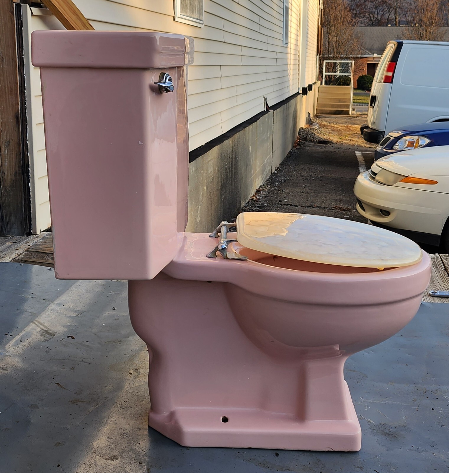 American Standard pink toilet vintage bathroom eBay