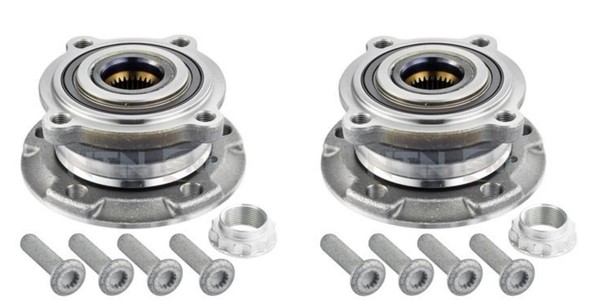 SNR 2X Radnabe Radlagersatz Vorne FüR BMW X5 X6 F15 F85 E70 E71 E72 F16 F86-image
