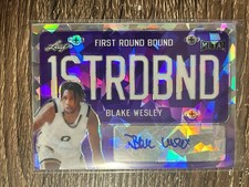 BLAKE WESLEY 2021-22 Leaf Metal First Round Bound CRYSTAL Purple Auto #11/20