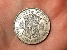 1945 British George VI Half Crown Coin #PEE132