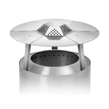 Fire Pit Heat Deflector for Solo Stove Yukon 27", 304 Stainless Steel Portabl...