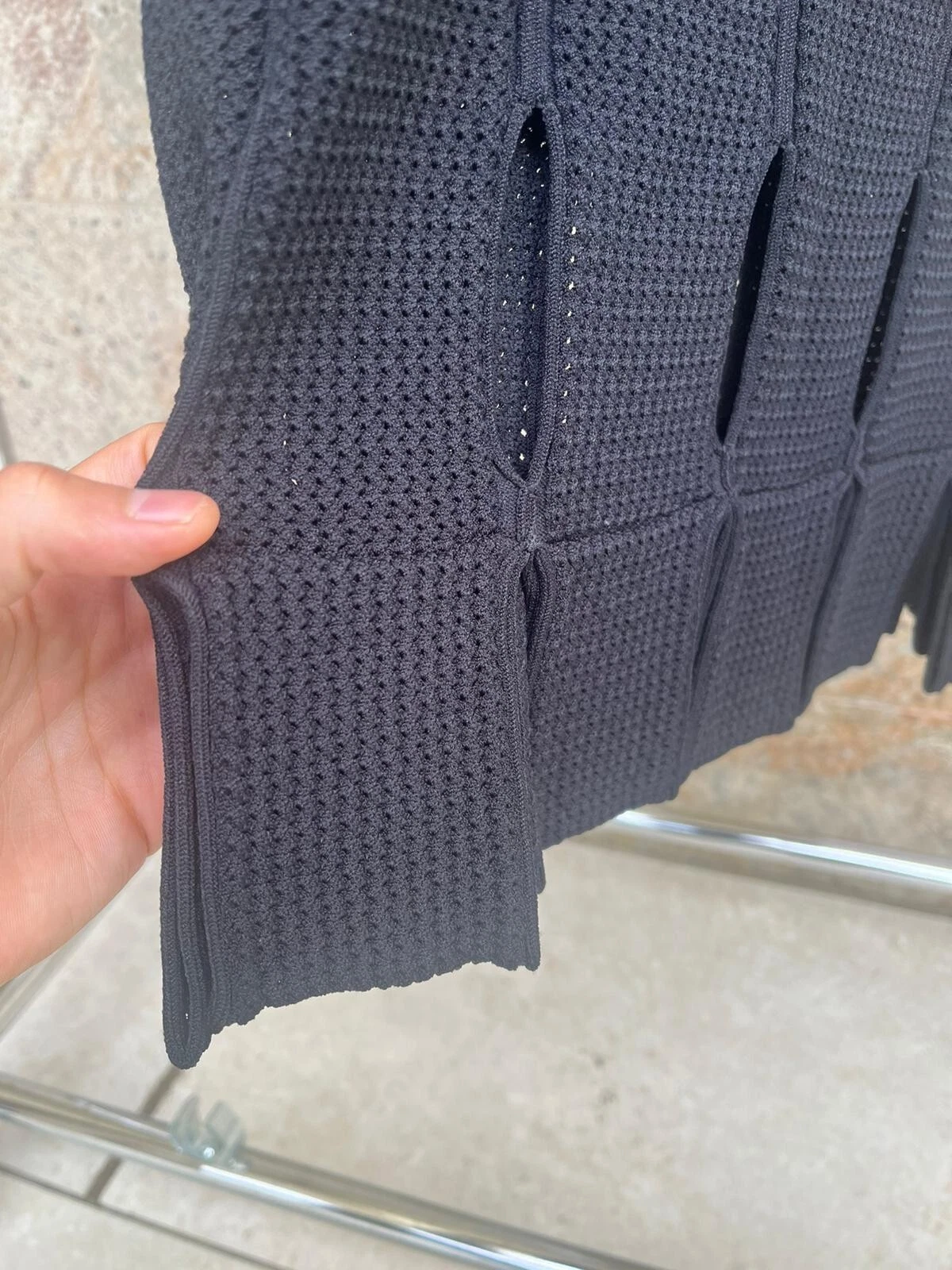 Abito Bottega Veneta LW Viscosa Loops nero Nuovo con etichette M