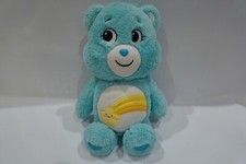 2020 Care Bears Wish Bear 14" Plush Stuffed Animal Shooting Star Aqua Blue Euc