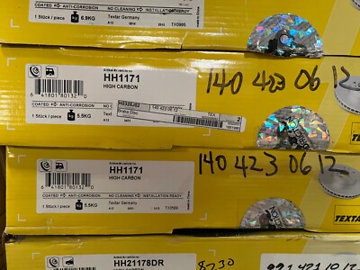 2X TEXTAR BRAKE DISCS HH1171 NIB 140-423-06-12 FITS 92-99 MERCEDES S320 300SD SE