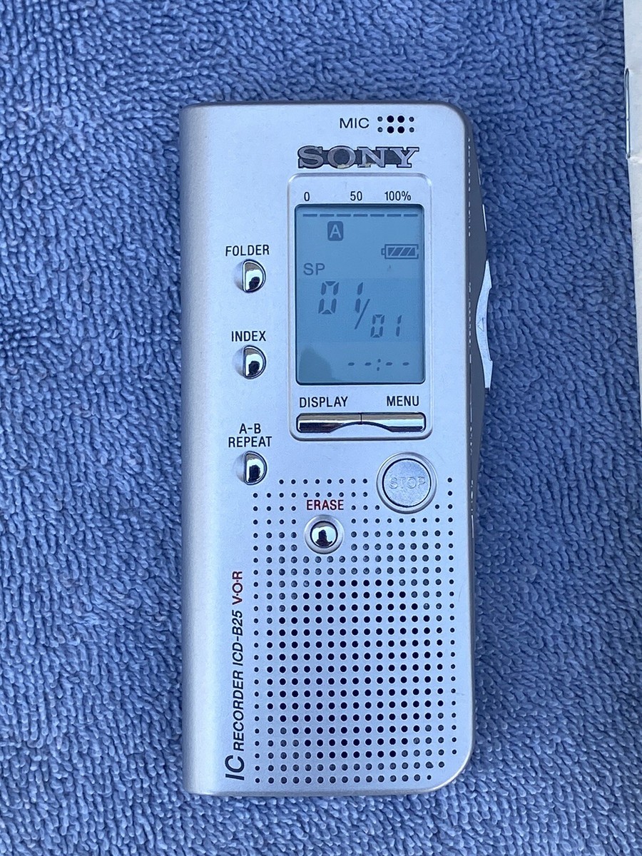 Sony ICD-B25 Digital Voice Recorder Made in Japan With Manual