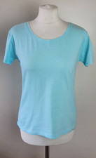 LOVE TO LOUNGE Ladies UK 10/12 Blue Short Sleeve Pyjama Top