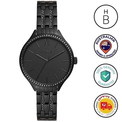 New Fossil Womens Watch Suitor Black 