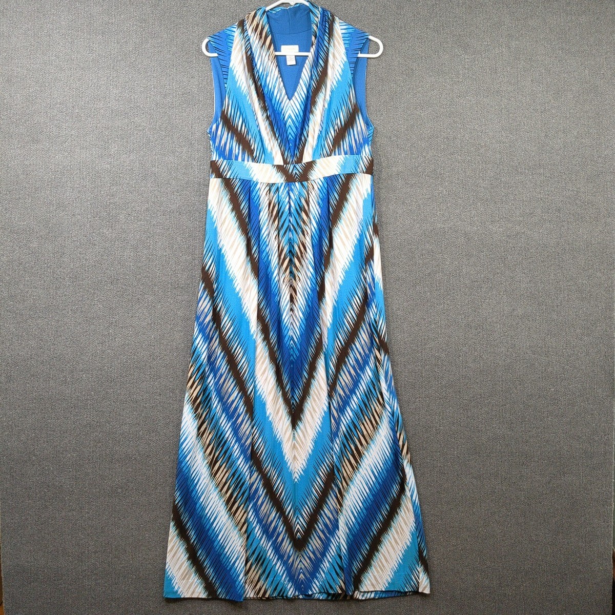 Chicos Maxi Dress Womens Medium Lined Professional Career Business  Travel