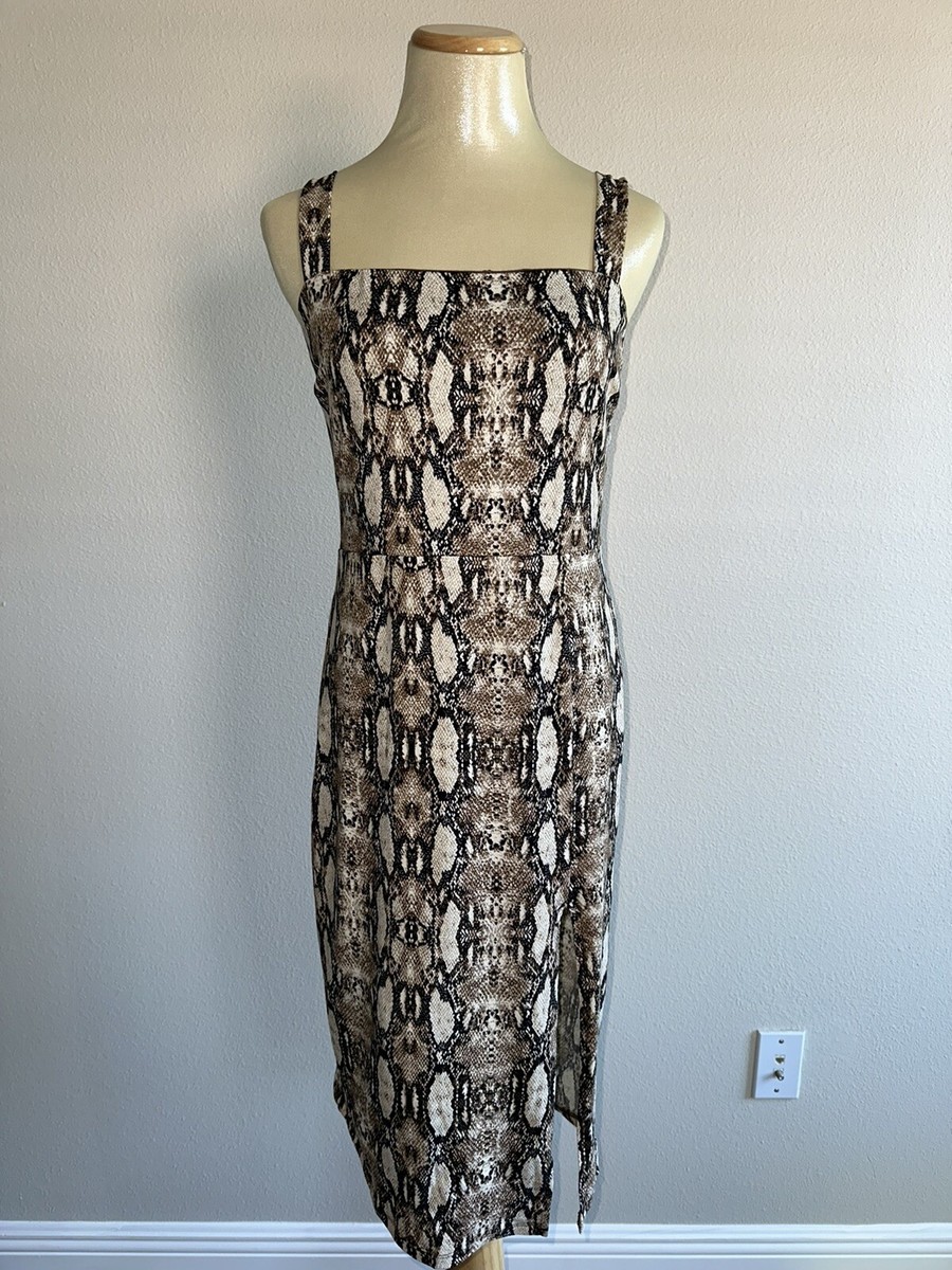 womens snake print dress size M | eBay